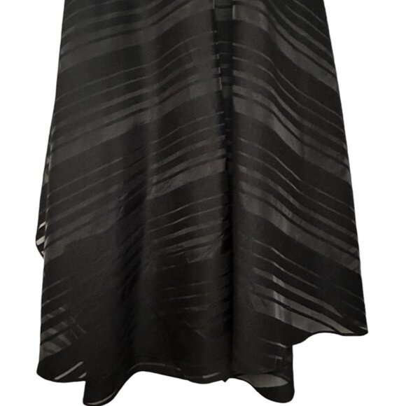 Public School New York black sheer stripe midi dress - Picture 7 of 9